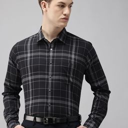 Van Heusen Slim Fit Tartan Checked Formal Shirt-picture-19