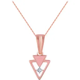 P.C. Chandra Jewellers 14 kt Gold & Diamond Pendant without Chain-image-28
