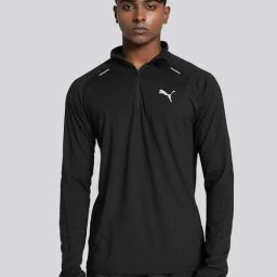 Puma Fire Glow Black Regular Fit Sports T-Shirt-image-42