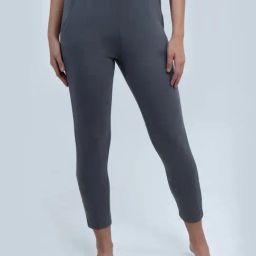 Soie Grey Solid Lounge Pants-image-89