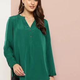 Qurvii Green Plain Top-picture-40