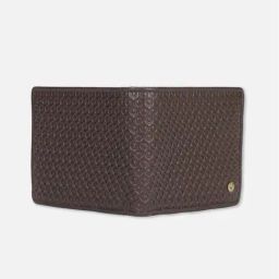 Allen Solly Men Brown Textured Leather Wallet image 5