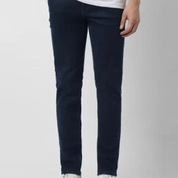 Van Heusen Navy Cotton Regular Fit Jeans-picture-31