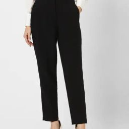 Van Heusen Women's Black Contemporary Fit Trousers-image-51