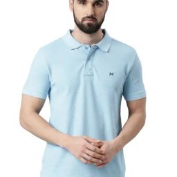 Force NXT Alaskan Blue Cotton Regular Fit Polo T-Shirt-image-51