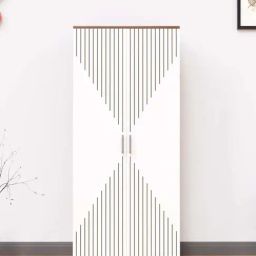 SPYDER CRAFT Albite Engineered Wood Double Door Wardrobe (Noce Lyon & White)-98