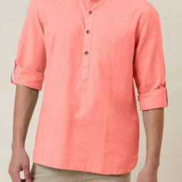 Fifth U Men Peach Kurta-picture-57