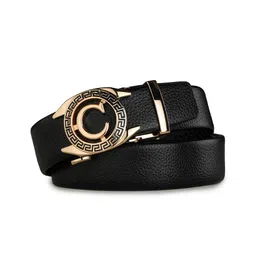 Kastner Men Black & Gold-Toned Textured Belt-image-25
