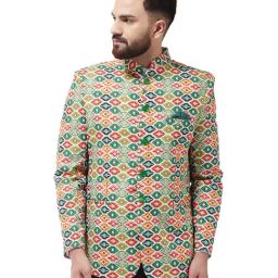 Sojanya Green Printed Blazer-image-18