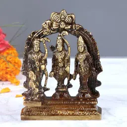Aapno Rajasthan Golden Brass Ramdarbar Staue - Set of 1-image-43