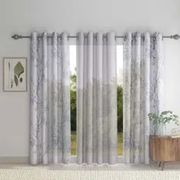 HOSTA HOMES Polyester 7 ft Door Curtain - Set of 3-23