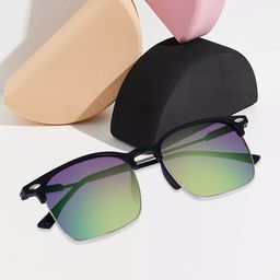 Peter Jones Eyewear Unisex Square Sunglasses with UV Protected Lens SG3911GRBL-3