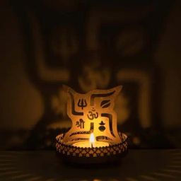 Homesake 'House Warming' Golden Metal Sathiya Candle Holder - Set of 2-image-36