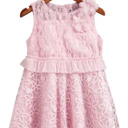KidsDew Kids Pink Applique Dress-image-36
