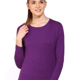 Appulse Purple Cotton Slim Fit T-Shirt-image-96