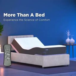 The Sleep Company Elev8 Single Size Smart Recliner Bed Base with Italia Grey Frame & Massager Mode-image-64