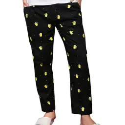 The Souled Store Black Printed Pyjamas-22