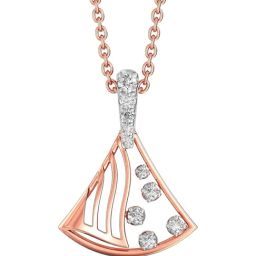 Joyalukkas 18k (750) Purity Rose Gold Geometric Fusion Diamond Pendant-image-31