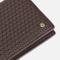 Allen Solly Men Brown Textured Leather Wallet image 4
