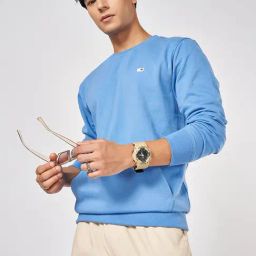 Urban Ranger by Pantaloons Captains Blue Cotton Regular fit Sweatshirts & Hoodies-picture-13