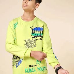Coolsters by Pantaloons Boys Sunny Lime Cotton Printed Full Sleeves Sweatshirts & Hoodies-image-33