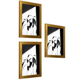 Art Street Gold Engineered Wood A4 Size Certificate & Document Photo Frames - Set of 3 image 3