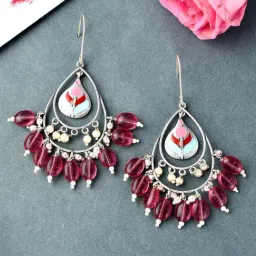 Voylla Bagh E Fiza Coloured Beads Earrings-picture-33