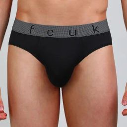 FCUK Multi-Color Polyamide Solid Briefs Pack of 2 image 3