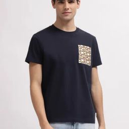 Gant Blue  Regular Fit Printed T-Shirt-image-46