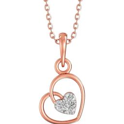 Joyalukkas 18k (750) Purity Rose Gold Intertwined Love Charm Diamond Pendent-image-46