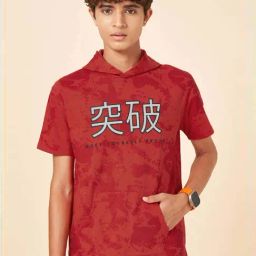 Coolsters by Pantaloons Kids Flame Scarlet Cotton Graphic T-Shirts-image-19