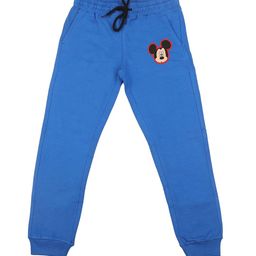 Disney by Wear Your Mind Kids Blue Mickey & Friends Solid Joggers-image-69