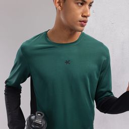HRX by Hrithik Roshan Colourblocked Sleeves Rapid-Dry Running T-shirt-image-39