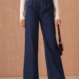 all about you Women Wide Leg High-Rise Stretchable Jeans-image-38