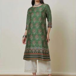 Soch Green Printed Straight Kurta-image-57