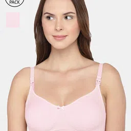 Inner Sense Pink Solid Non-Wired Non Padded Maternity Sustainable Bra IMB005B_5B-picture-24