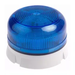 Klaxon Flashguard QBS Series Blue Flashing Beacon, 12 V DC, 24 V DC, Surface Mount, Xenon Bulb, QBS-0048-picture-1