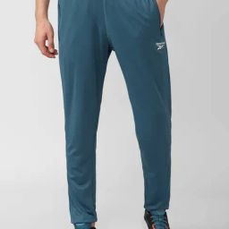 Reebok Blue Regular Fit Texture Trackpants-image-83