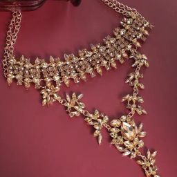 SOHI Gold Maxi Drop Necklace-image-38