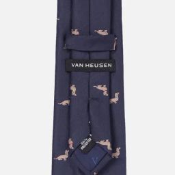 Van Heusen Navy Polyester Printed Tie image 4
