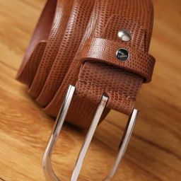 Van Heusen Brown Leather Waist Belt For Men-picture-38