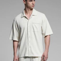 Jack & Jones Grey Cotton Loose Fit Shirt-image-30