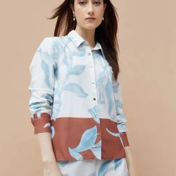 Code Off White Regular Fit Printed Shirt-51