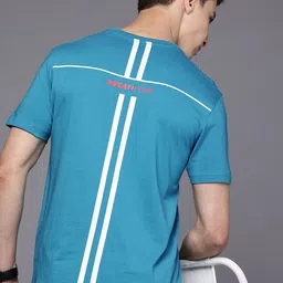Ducati Geometric Printed Pure Cotton T-shirt-image-71