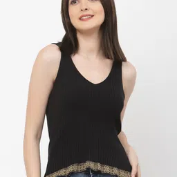 Kalt V-Neck Ribbed Tank Top-picture-37