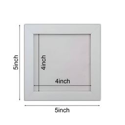 Anikmart White & Blue Self Design MDF Anime Design Table Top Frame image 3