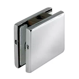 OZONE Wall to Glass Clamping Patch Aluminum Casted Satin Stainless Steel Finish, OPF-640E-10