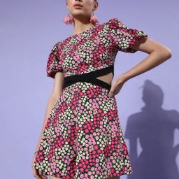 KASSUALLY Pink Floral Print Playsuit-picture-40