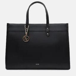 Kazo Black Solid Large Tote Handbag-26