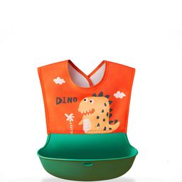 BAESD Infants Printed Feeding Essential Waterproof Silicone Tableware-28